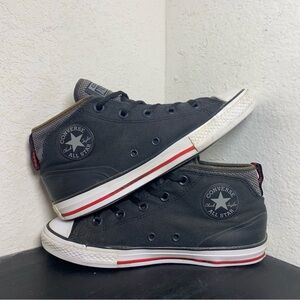 Converse ctas hi grey black red syde st